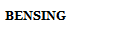 BENSING
